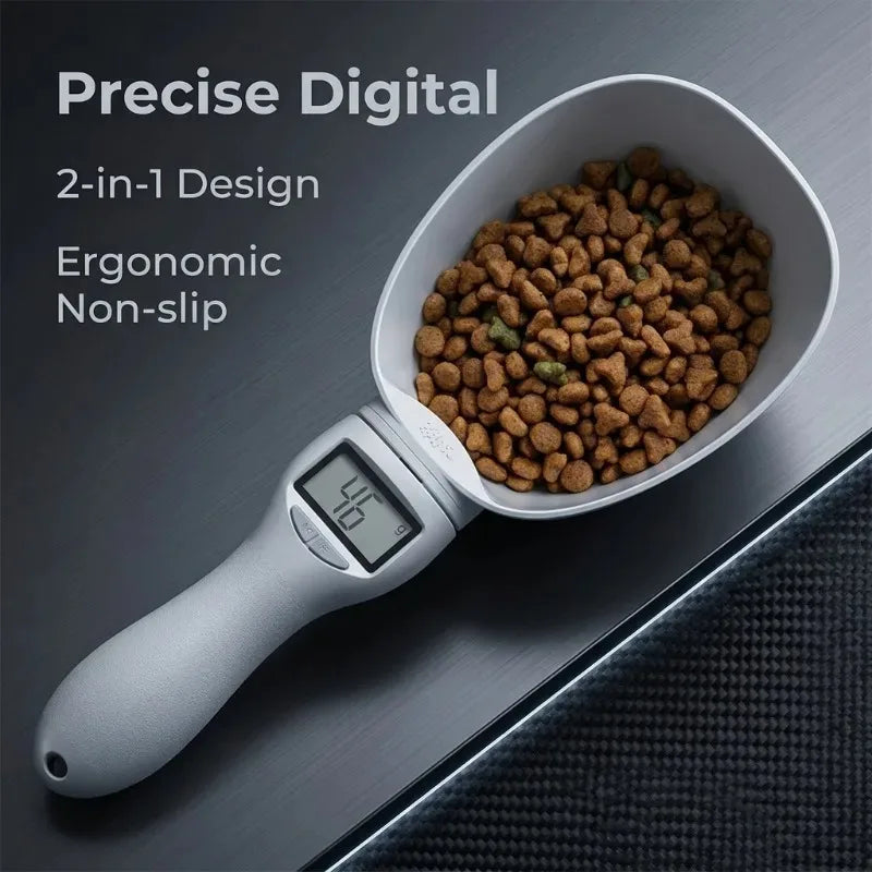 Pet Food Scale LCD Electronic Precision Weighing Tool Dog Cat Feeding Food Measuring Spoon Digital Display Kitchen Scale