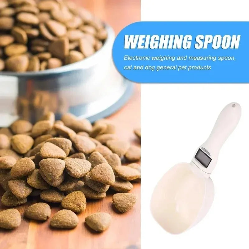 Pet Food Scale LCD Electronic Precision Weighing Tool Dog Cat Feeding Food Measuring Spoon Digital Display Kitchen Scale